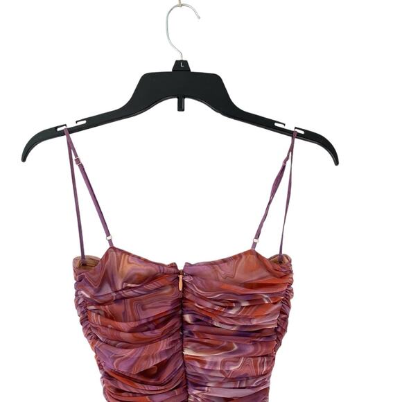 House of CB Ella Swirl Ruched Bodycon Club Cocktail Mini Dress size XS - Picture 6 of 10